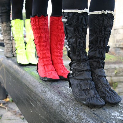 Sur chaussures Leggits imperméables vélo pour femme - jaune - #6