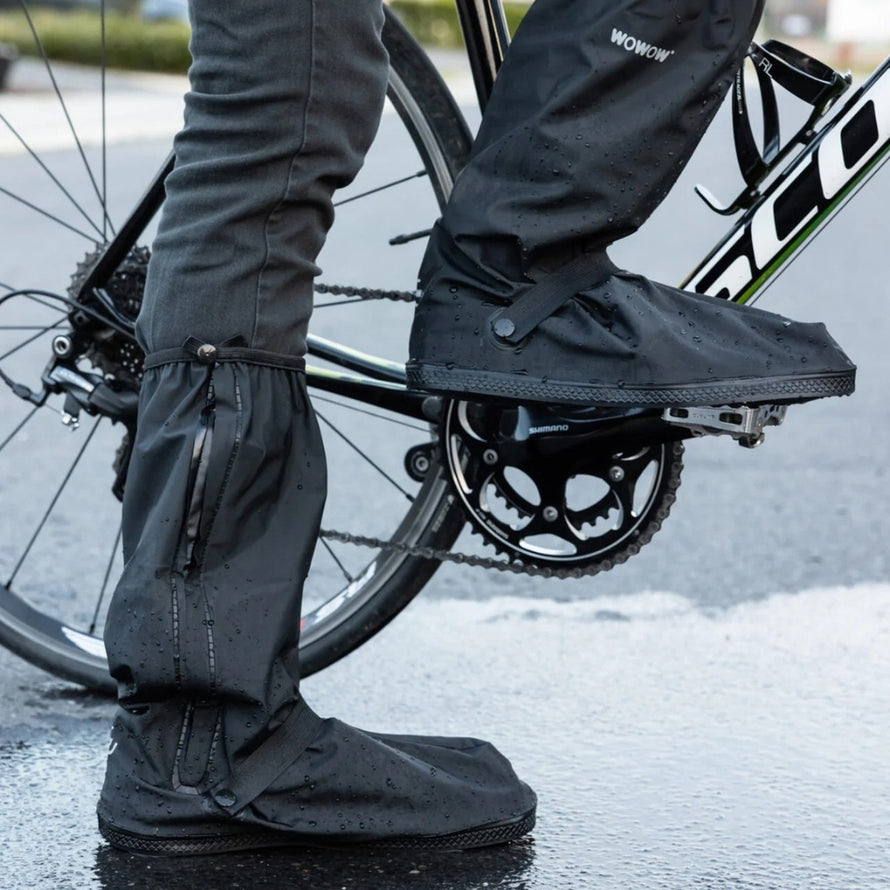 Surchaussures vélo WOWOW Rainflow imperméables pour une protection optimale contre la pluie et les éclaboussures