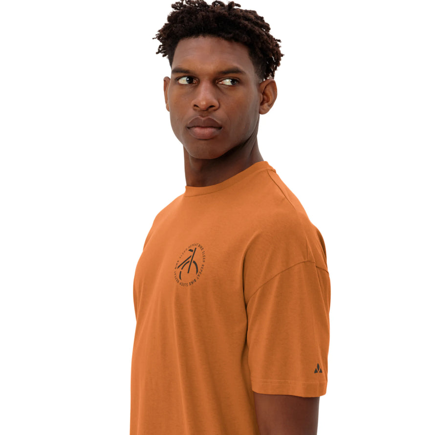 T-shirt vélo Vaude Casual kumquat sechage rapide