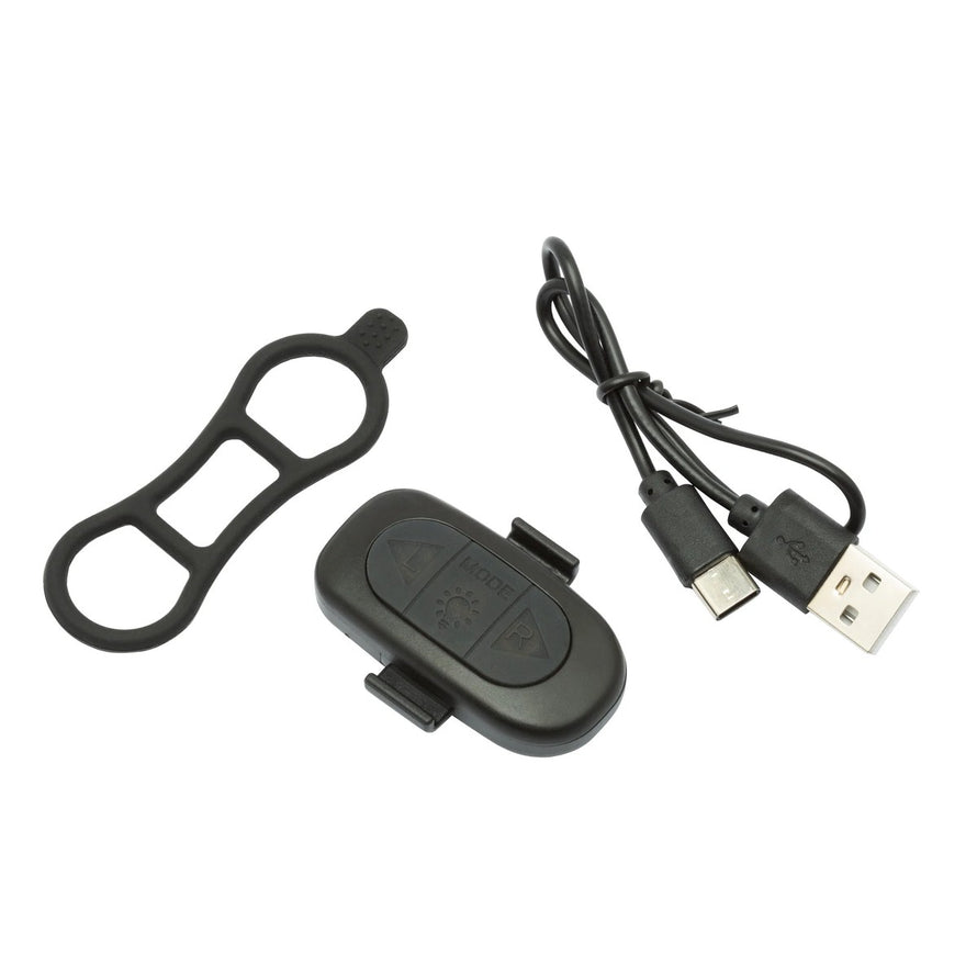 Telecommande et cable USB pour casque velo urbain TAAC Corso avec clignotants LED integrés
