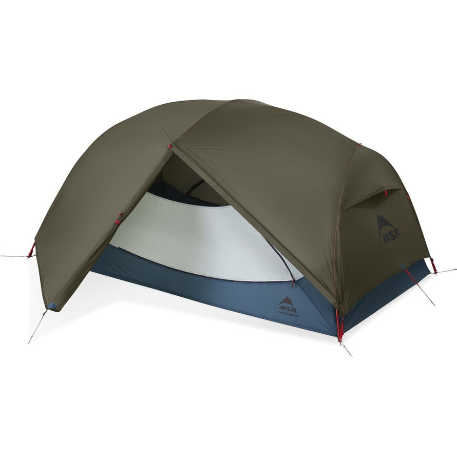 Tente MSR Hubba Hubba HD 2P profil ouverte, légère et résistante pour bivouac outdoor à deux personnes