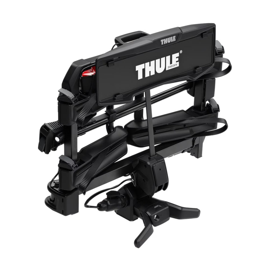 Porte-velos Thule Outpace 2 sur attelage pour voiture, transport pratique et securise de deux velos