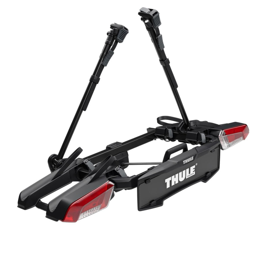 Porte-velos sur attelage voiture Thule Outpace 2 pour transporter 2 velos en toute securite
