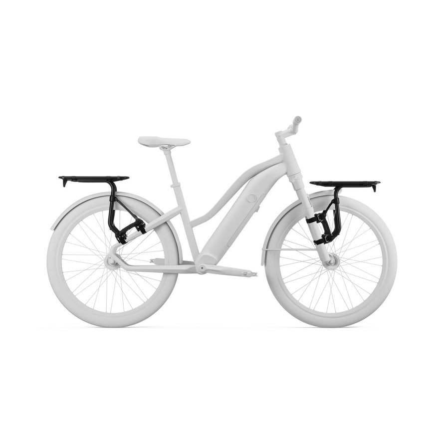 Fixation sacoche latérale Thule Tour Rack pour porte-bagage vélo, installation rapide et maintien sûr