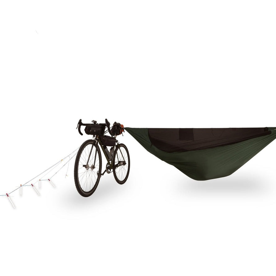Fixation hamac Ticket to the Moon 2nd Tree Kit pour vélo, idéale pour bivouac et aventures outdoor