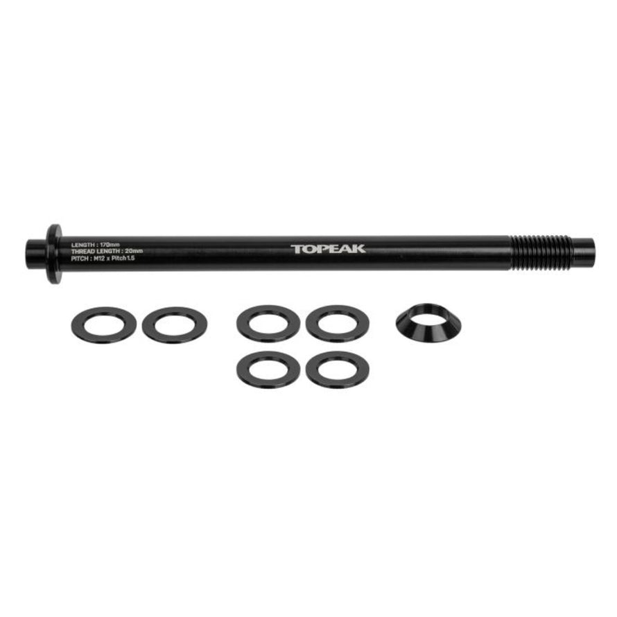 Axe traversant Topeak compatible ZI Rack Series, fixation robuste pour porte-bagages vélo