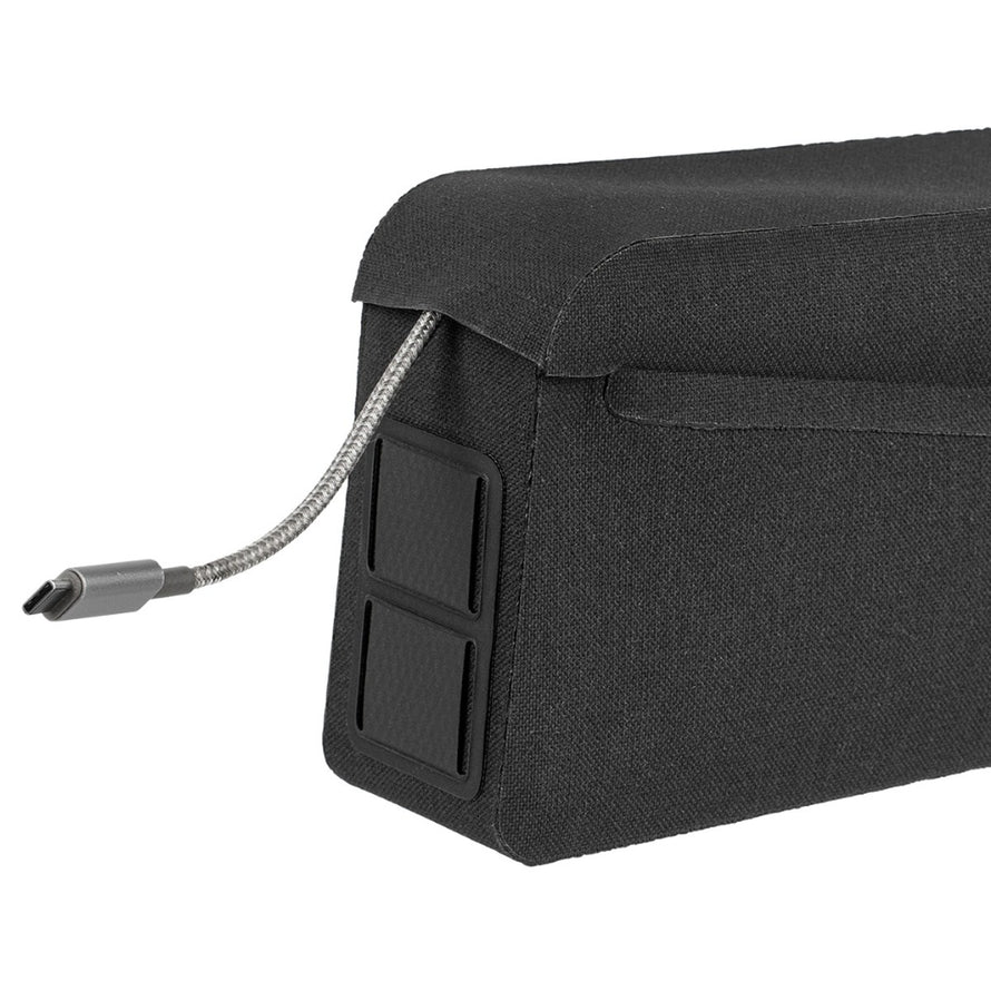 Sacoche cadre Topeak TopLoader DryShell noire compacte pour bikepacking avec fermeture et protection imperméable