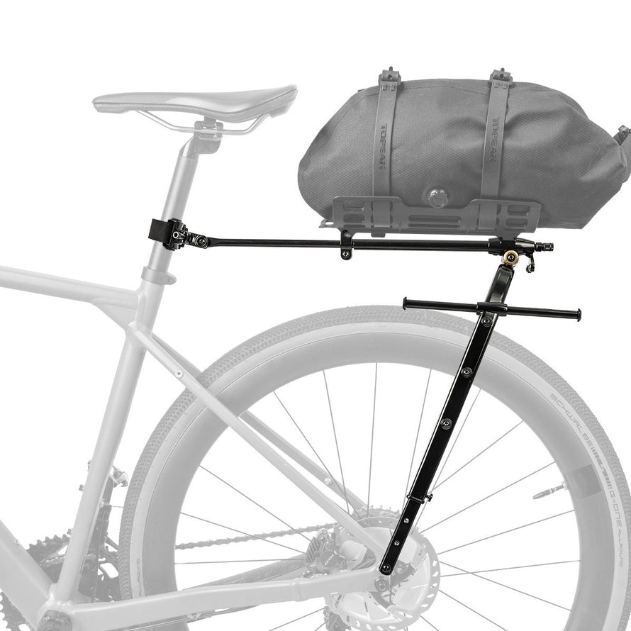 Porte-bagages arriere Topeak Zi:RAK Essential compatible VTT, leger et solide pour sacoches et bagages