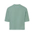T-shirt Femme Vaude Redmont Heavyweight vert pastel vue dos avec logo discret, confort et style pour cyclisme
