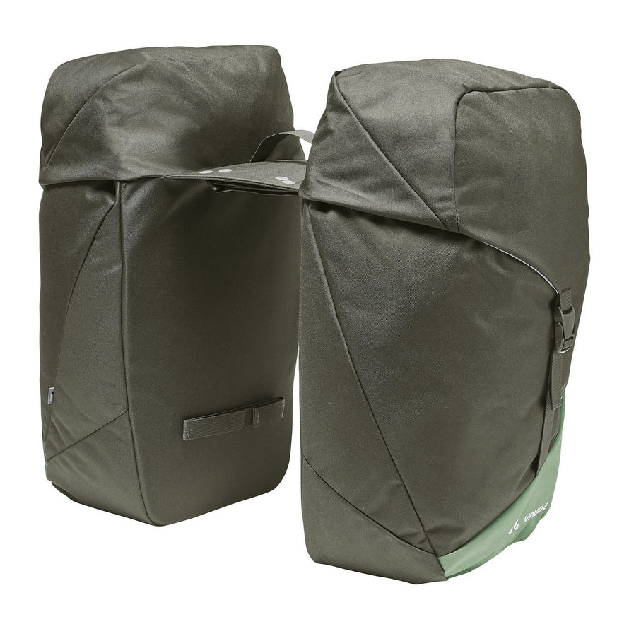 Sacoche vélo arrière double TwinRoadster Vaude kaki