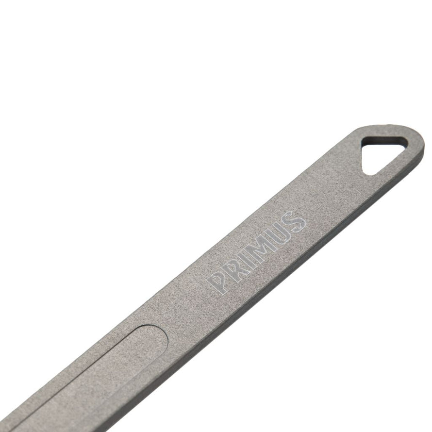 Cuillère longue Primus en aluminium anodisé, idéale pour repas lyophilisés et cuisine en bivouac bikepacking