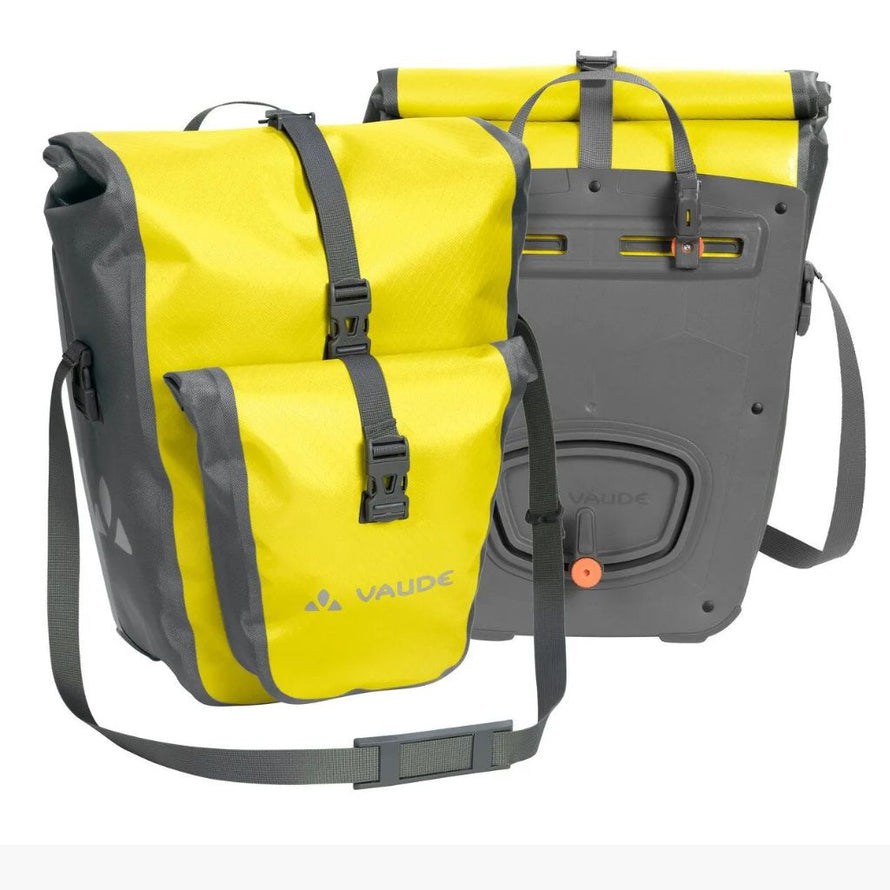 Double sacoche vélo arrière Vaude Aquaback Plus sans PVC 51 litres jaune canari