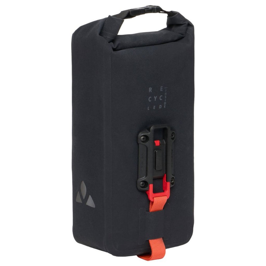 Sacoche de fourche Vaude Trailfork 4L noire, étanche et compacte pour bikepacking et aventures à vélo