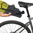 Sacoche de selle Trailsaddle Vaude vert anis et noir, idéale pour le rangement sécurisé et étanche sous la selle de vélo