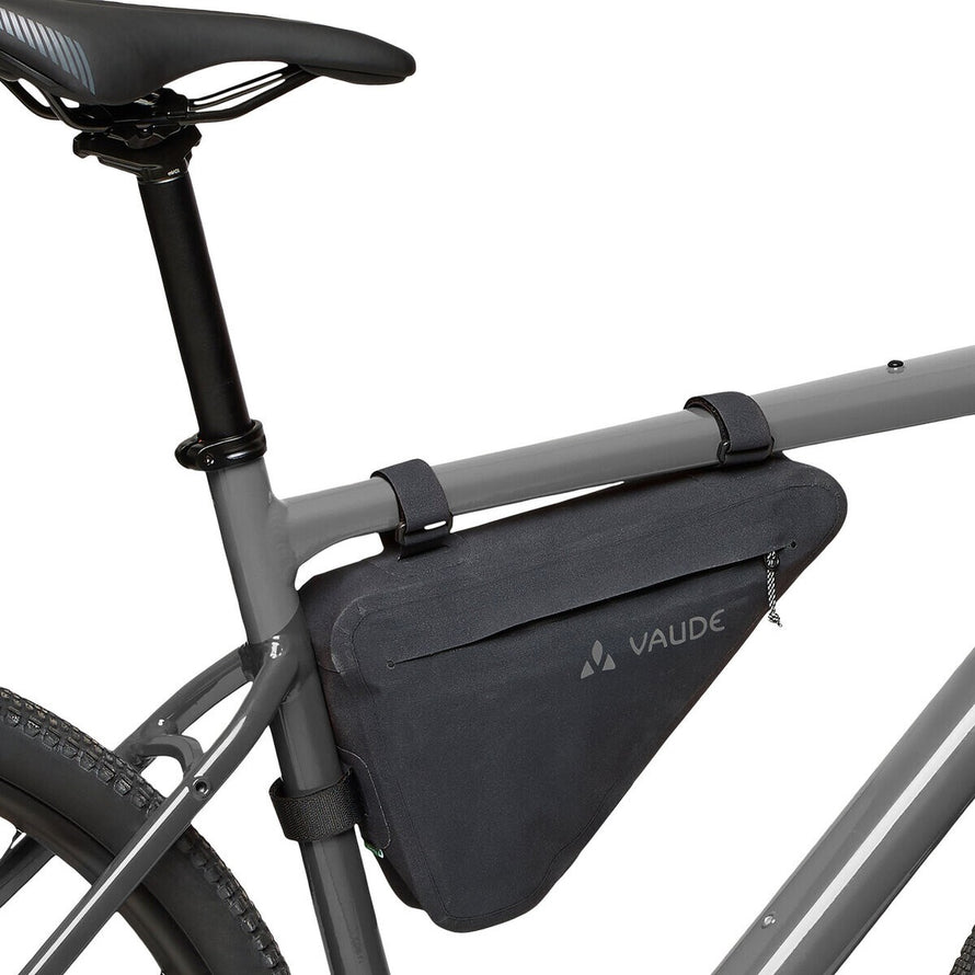 Sacoche cadre vélo Vaude Trailframe M noire, étanche et spacieuse pour transporter vos essentiels en toute sécurité