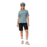 T-shirt Femme Vaude Cyclist Casual bleu avec petit logo vélo et montagne, style sportif et décontracté