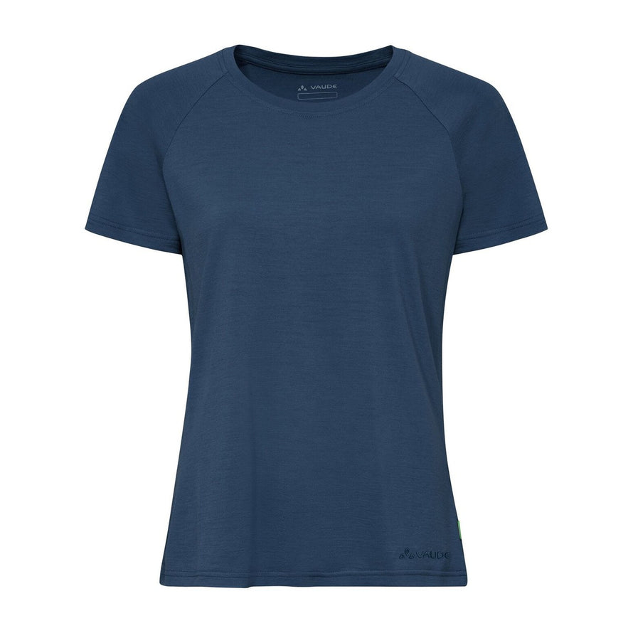 T-shirt Essential en laine pour femme de Vaude, confortable et respirant pour le vélo