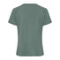 T-shirt Essential en laine femme Vaude vert gris, confortable et respirant pour cyclisme