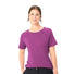 T-shirt Femme Vaude Essential merinos couleur fuchsia, respirant et confortable pour cyclisme et activités outdoor