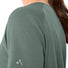 T-shirt Femme Vaude Essential merinos vert sauge, laine naturelle respirante et confortable pour cyclisme