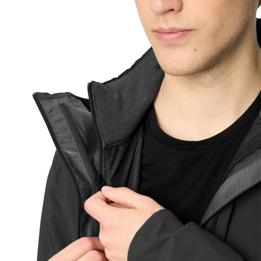 Veste 3 en 1 Vaude Yaras homme, protection pluie et vent pour cyclisme polyvalent et confort optimal