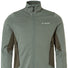 Veste polaire homme Vaude Monviso Fleece FZ Jacket II kaki avec zip complet et poches zippées pour activités outdoor