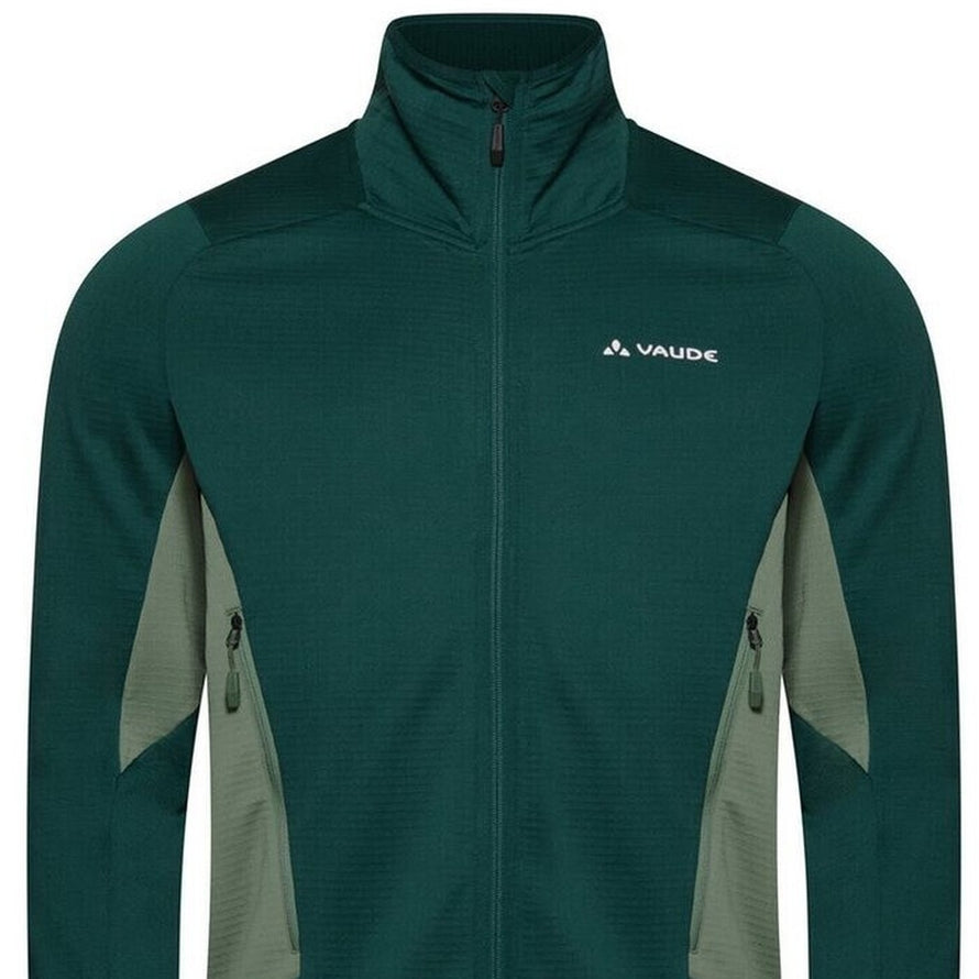 Veste polaire homme Vaude Monviso Fleece FZ Jacket II vert foret, chaude et respirante pour activités outdoor