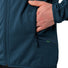 Veste polaire homme Vaude Monviso FZ II bleu pétrole avec poches zippées et zip intégral pour activités outdoor