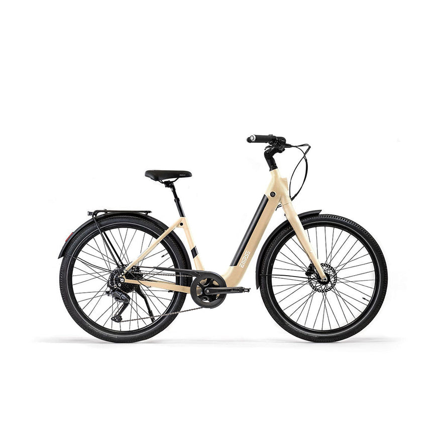 Vélo électrique Ellipse E2 ST Chaîne Fourche Rigide Sable M Tige de selle télescopique Cruiser