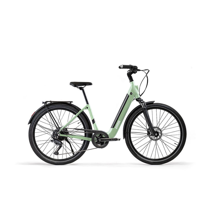 Vélo électrique avec clignotants intégrés Ellipse E2ST Chaîne Fourche Suspendue