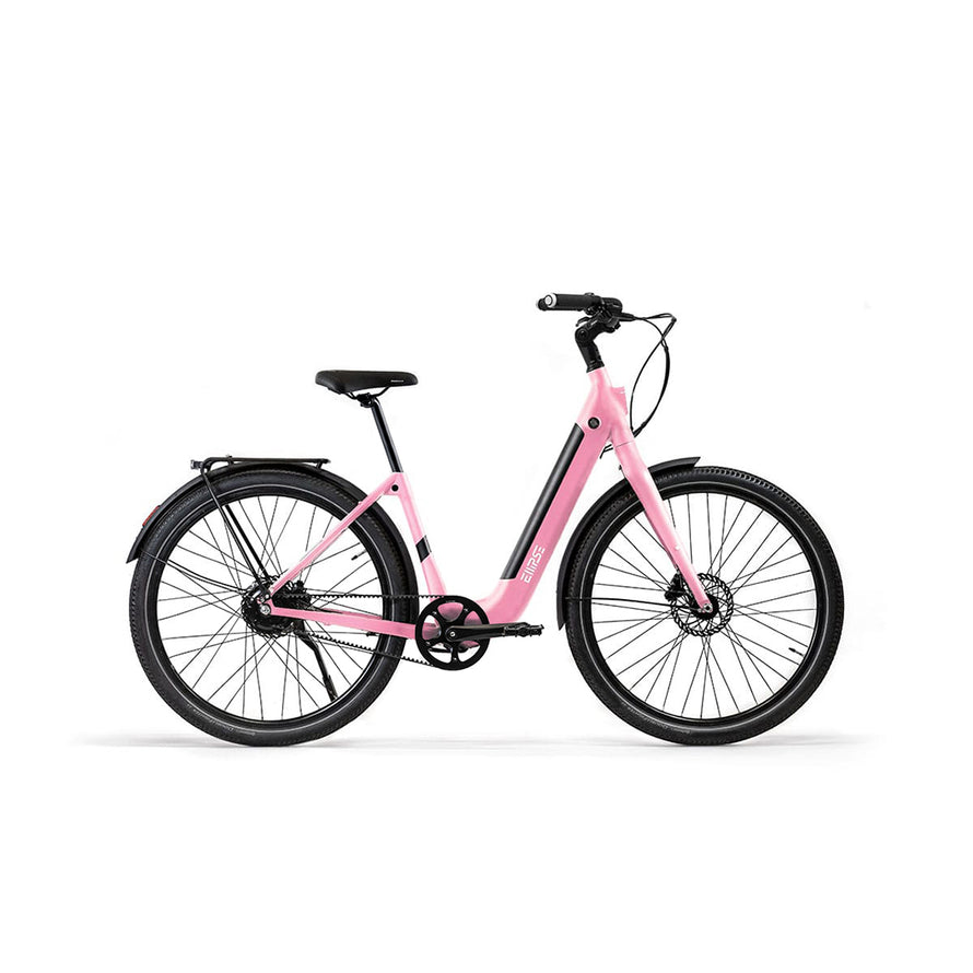 Vélo électrique avec clignotants intégrés Ellipse E2ST Courroie Fourche Rigide