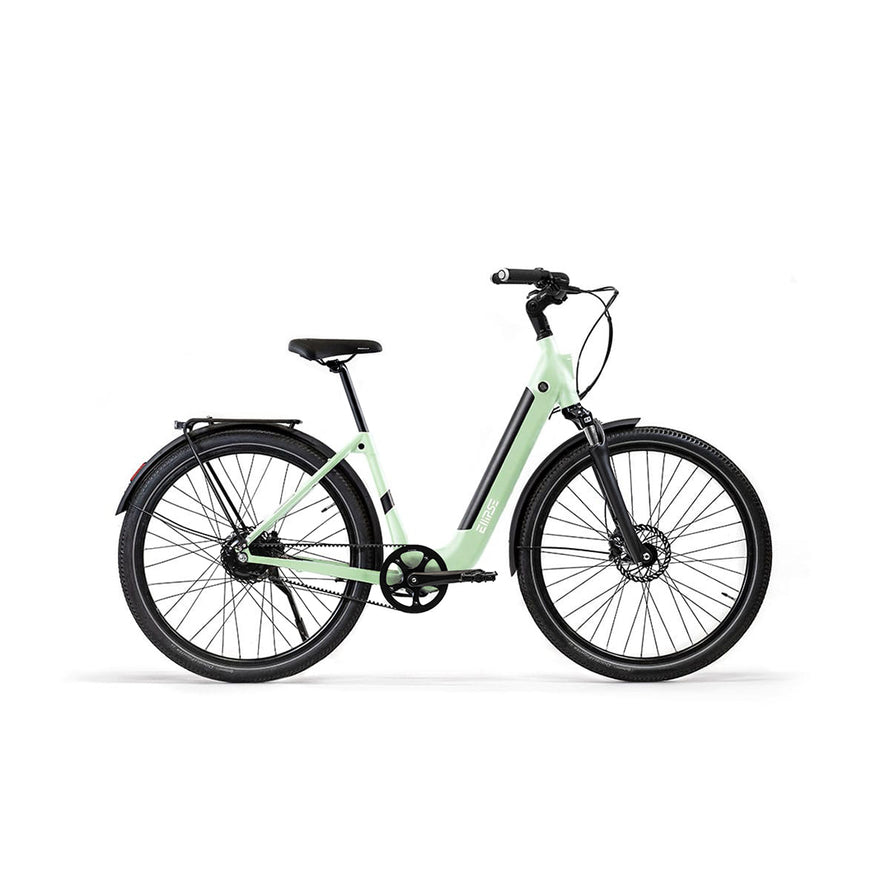 Vélo électrique avec clignotants intégrés Ellipse E2ST Courroie Fourche Suspendue