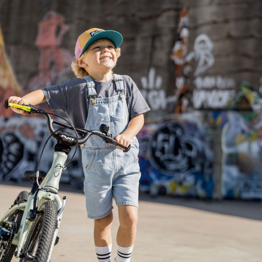 Vélo enfant PUKY LS-PRO 14 vert clair, cadre aluminium léger et ergonomique, adapté dès 3 ans