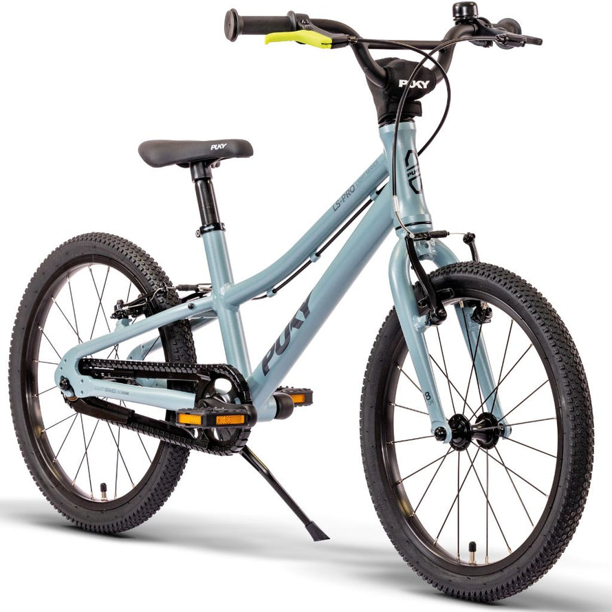 Vélo enfant PUKY LS-PRO 16 pouces bleu, aluminium léger avec béquille et sonnette pour les premières balades sécurisées