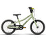 Vue latérale complète du vélo PUKY LS-PRO 16 vert, idéal pour les enfants de 4 à 6 ans, léger et sûr