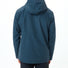 Veste imperméable homme Vaude Strathcona bleu fonce avec capuche, parfaite pour cyclistes urbains sous la pluie