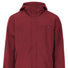 Veste imperméable homme Vaude Strathcona rouge bordeaux, coupe ajustée et protection optimale contre la pluie