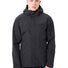 Veste imperméable homme Vaude Strathcona noire avec capuche, idéale pour cyclistes urbains sous la pluie - vue 3