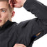 Veste imperméable homme Vaude Strathcona noire avec zip d'aération pour une meilleure respirabilité à vélo