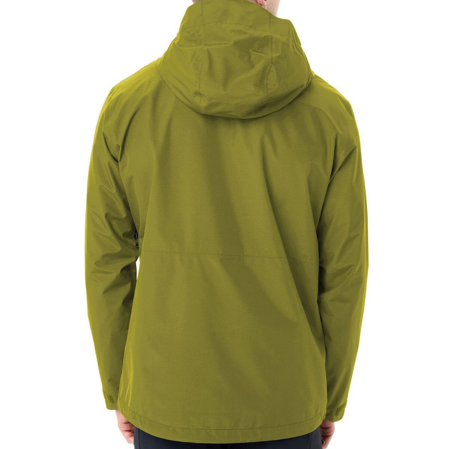 Veste imperméable homme Vaude Strathcona vert militaire, légère et respirante pour cyclistes urbains