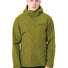Veste imperméable homme Vaude Strathcona vert mousse, légère et respirante pour cyclistes urbains