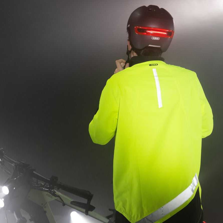 Veste de pluie vélo Fuji Wowow étanche, respirante, réfléchissante, unisexe. 