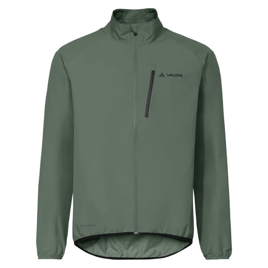veste pluie homme vaude drop iii verte coupe-vent imperméable pour cyclisme urbain