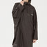 Veste pluie vélo 66 Weather Report Flame imperméable chocolat avec capuche et zip frontal pour cycliste