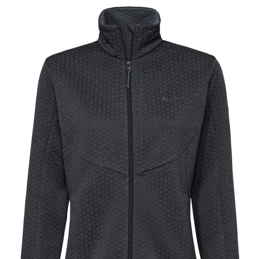 Veste polaire femme Vaude Skomer SC noire, technique et confortable pour randonnée et activités outdoor