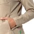 Veste polaire femme Vaude Skomer SC beige avec zip de poche, idéale pour randonnée et confort outdoor
