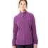 Veste polaire femme Vaude Rosemoor II lilas avec zip intégral et poches latérales pour chaleur et confort outdoor - vue 2