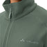 Veste polaire femme Vaude Rosemoor II verte avec zip complet et logo brodé, idéale pour les sorties outdoor