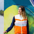 Veste impermeable et reflechissante orange Le Temps des Grenouilles