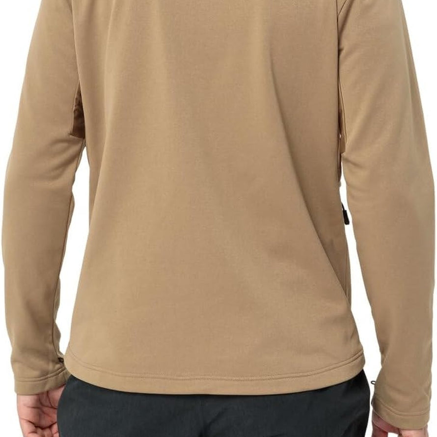 Veste velo homme Vaude Yaras 3 en 1 beige, chaude et fonctionnelle pour cyclisme toutes saisons